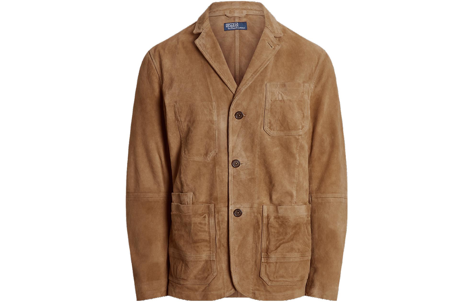 Ralph Lauren Solid Color Single-Breasted Jacket Brown MNPOOTW17I20011-250