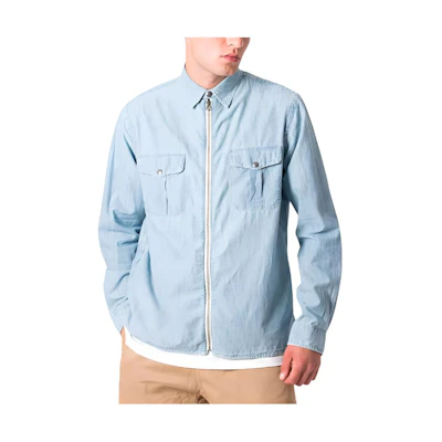 Ralph Lauren Solid Color Zip-Up Polo Jacket Blue - Long Sleeve 710909877-001