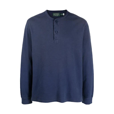 Ralph Lauren Solid Crewneck Long-Sleeve Sweatshirt Blue 710920514-002