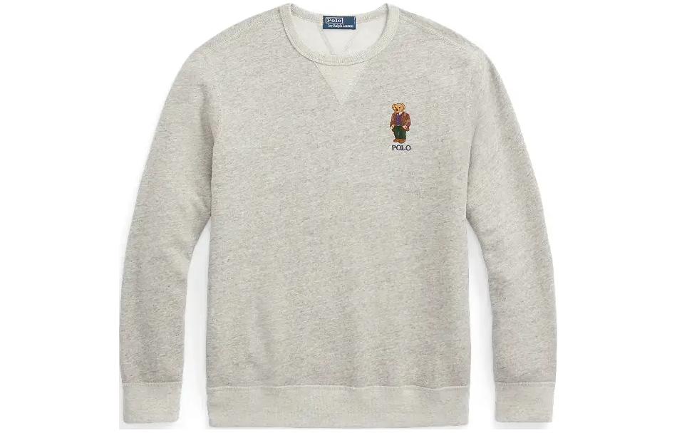 Ralph Lauren Solid Crewneck Loose Fit Long Sleeve Sweatshirt Men Off-White MNPOKNI16823-194