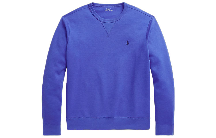 Ralph Lauren Solid Crewneck Pullover Sweatshirt Men’s Blue MNPOKNI16821796400