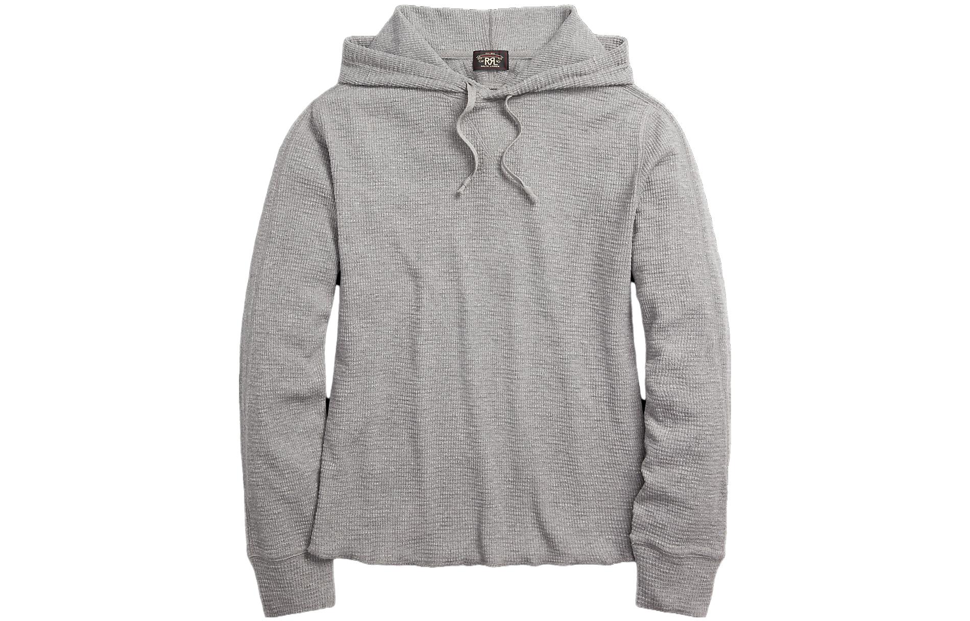 Ralph Lauren Solid Drawstring Hoodie Light Grey MNRRKNI16820143-020