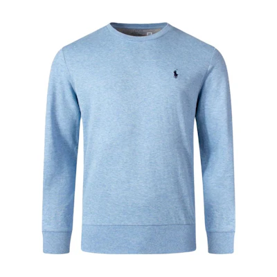 Ralph Lauren Solid Embroidered Logo Crewneck Sweatshirt Blue 710680921-031