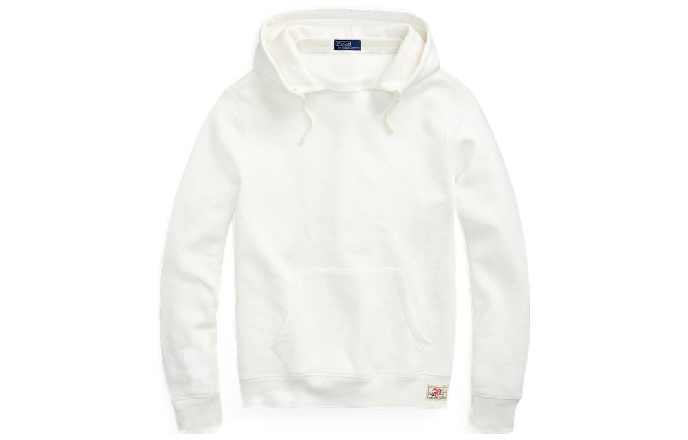 Ralph Lauren Solid Fleece Hoodie White MNPOKNI16821623-白色 圖 2
