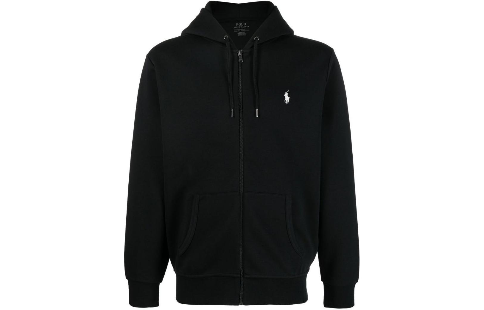 Ralph Lauren Solid Logo Embroidered Hoodie Black ( Casual Wear) 18934739-001