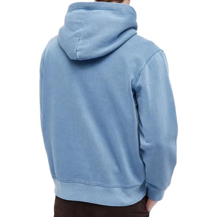Ralph Lauren Solid Logo Embroidered Hoodie Men’s Light Blue Pullover 710793020-007 圖 4
