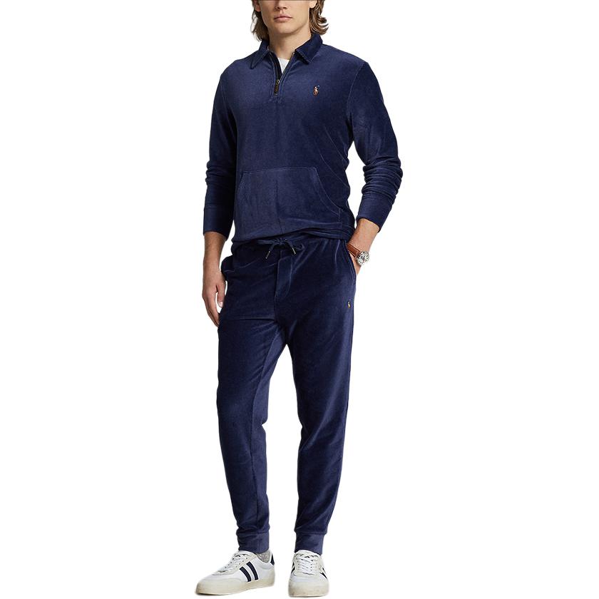 Ralph Lauren Solid Logo Embroidered Navy Blue Long Sleeve Sweatshirt MNPOKNI16822848-410 圖 3