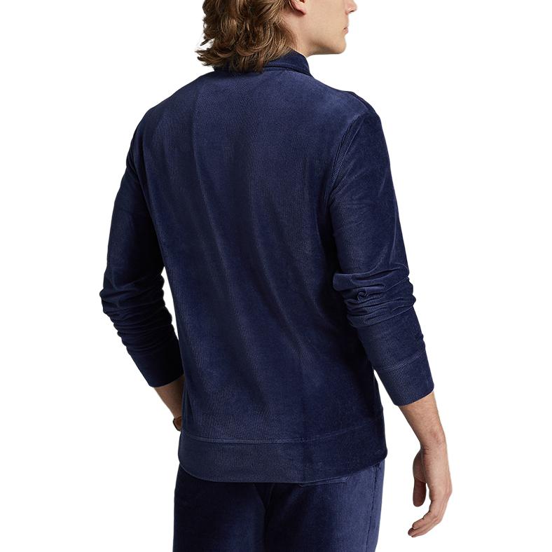 Ralph Lauren Solid Logo Embroidered Navy Blue Long Sleeve Sweatshirt MNPOKNI16822848-410 圖 5