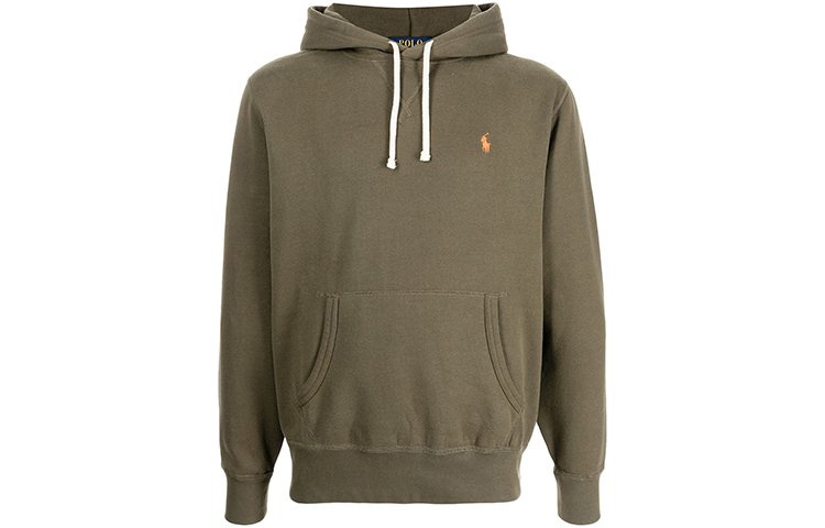 Ralph Lauren Solid Logo Embroidered Pullover Sweatshirt Army Green 710766778-045