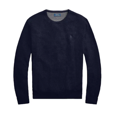 Ralph Lauren Solid Logo Embroidered Pullover Sweatshirt Navy Blue 710680593-012