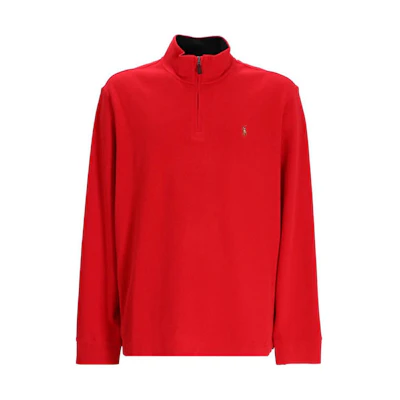 Ralph Lauren Solid Logo Embroidered Red Long-Sleeve Sweatshirt 710877001-007