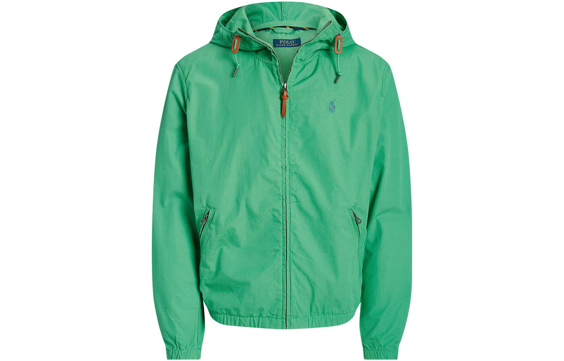 Ralph Lauren Solid Logo Embroidered Zip Hoodie Jacket Green MNPOOTW16021090-300