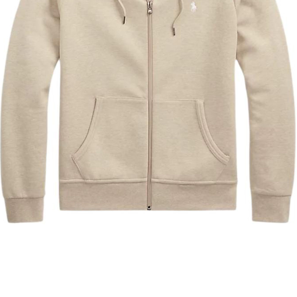Ralph Lauren Solid Logo Embroidered Zip Hoodie Khaki 710883329-023 圖 6