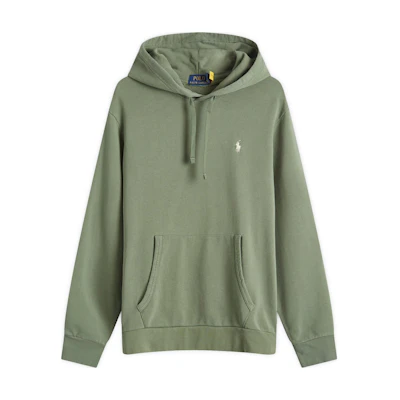 Ralph Lauren Solid Logo Hoodie Green Long Sleeve Sweatshirt 710916690-016