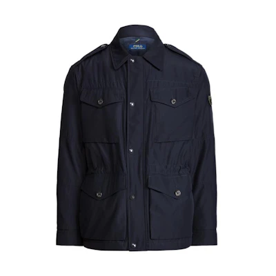 Ralph Lauren Solid Logo Polo Collar Single-Breasted Jacket Navy Blue MNPOOTW16020647-410