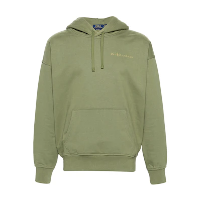 Ralph Lauren Solid Logo Print Olive Green Hoodie Men’s Long Sleeve 710917904-OLIVE