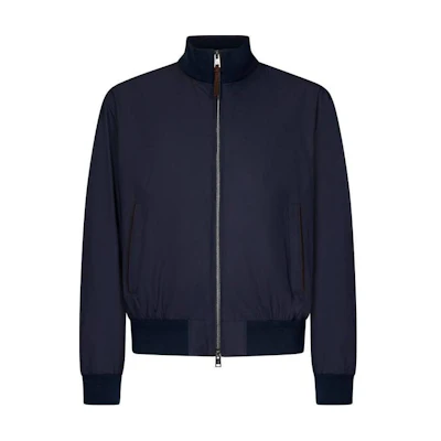 Ralph Lauren Solid Navy Blue Half-Zip Long Sleeve Jacket 790944020-003