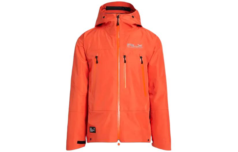 Ralph Lauren Solid Orange Zip-Up Hoodie Jacket for Men Orange MNRXOTW16020-104