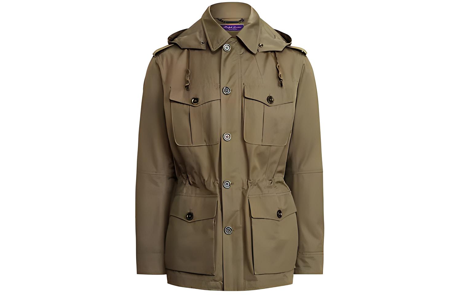 Ralph Lauren Solid Pocket Hoodie Jacket Men’s Military Green 790841405-006