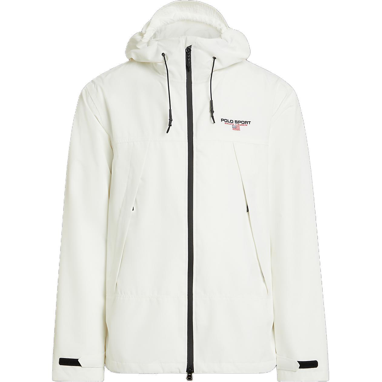 Ralph Lauren Solid White Drawstring Hooded Jacket for Men MNPOOTW16021614-100