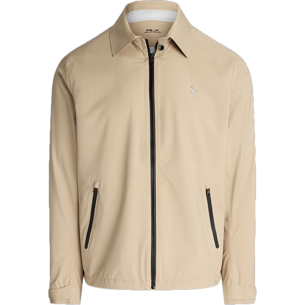 Ralph Lauren Solid Zip-Up Collar Long-Sleeve Jacket Khaki - Outerwear MNXGOTW16020091-250