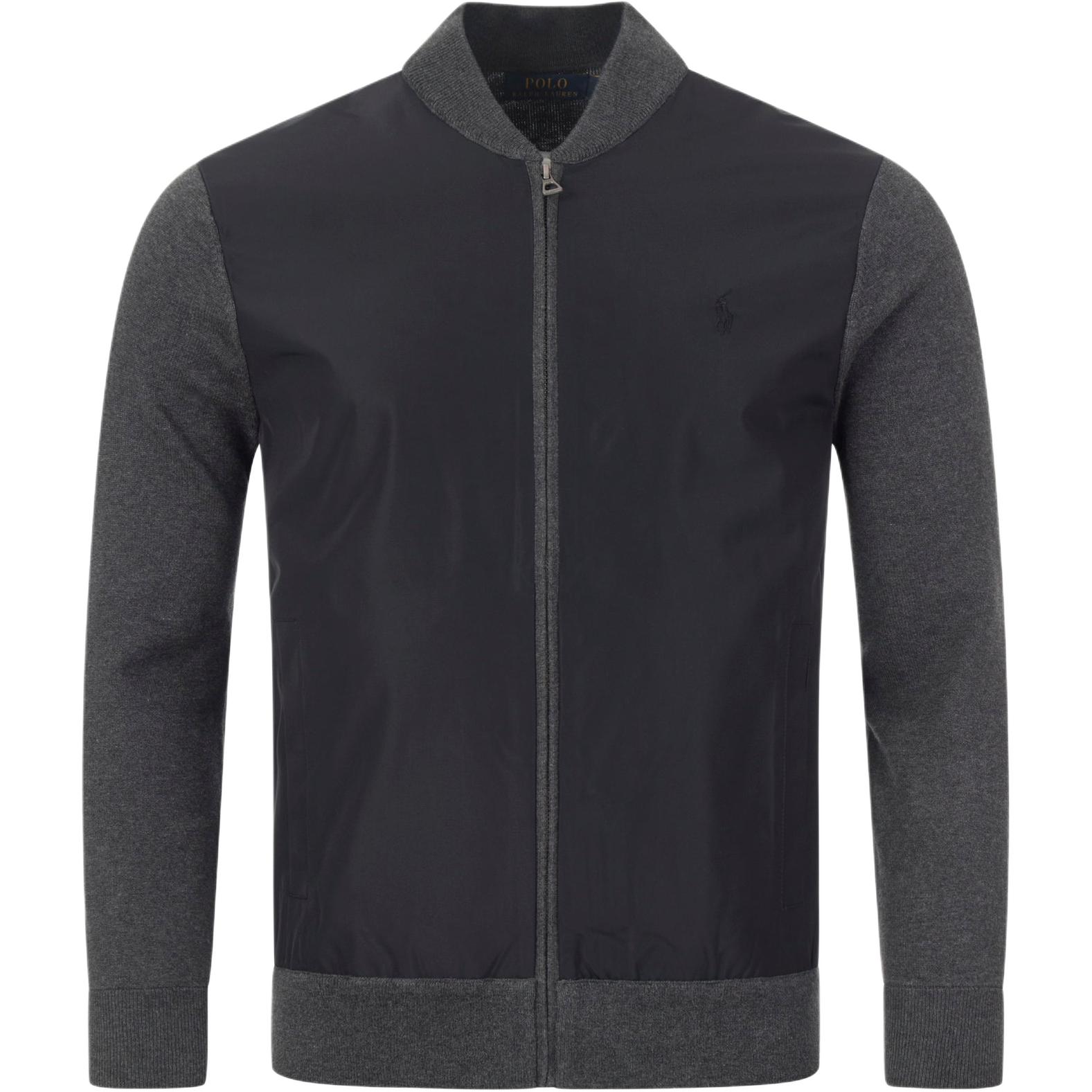 Ralph Lauren Solid Zip-Up Jacket Gray 710858146-002