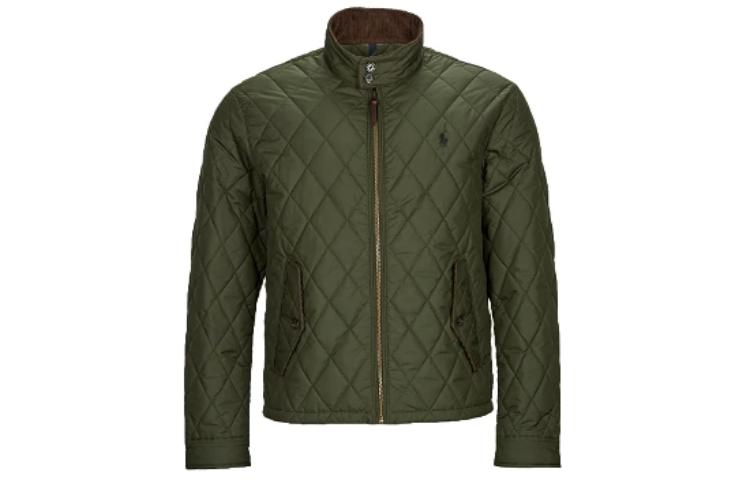 Ralph Lauren Solid Zip-Up Stand Collar Green Jacket Casual Outerwear 710911798-003