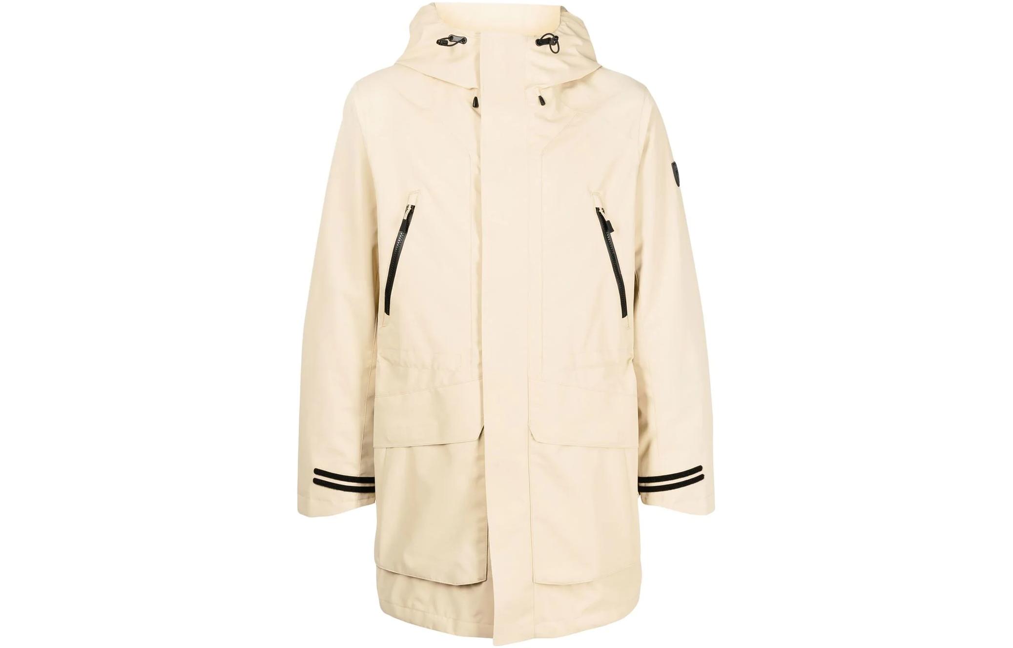 Ralph Lauren SS22 Beige Casual Hooded Zip-Up Loose-Fit Jacket 710861426-002