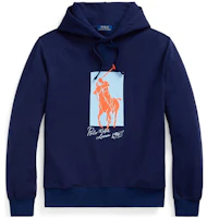 Ralph Lauren SS22 Big Pony Logo Hoodie Men’s Navy Blue Pullover MNPOKNI16821794 Ralph Lauren SS22 Big Pony Logo Hoodie Men’s Navy Blue Pullover MNPOKNI16821794