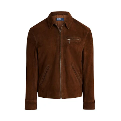 Ralph Lauren SS22 Brown Solid Long Sleeve Zip-Up Jacket MNPOOTW16020880-250