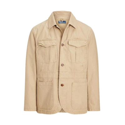 Ralph Lauren SS22 Brown Solid Multi-Pocket Button-Up Jacket MNPOOTW16020808-250