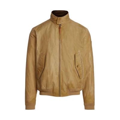 Ralph Lauren SS22 Brown Solid Zip-Up Stand Collar Jacket MNPOOTW16020804-250