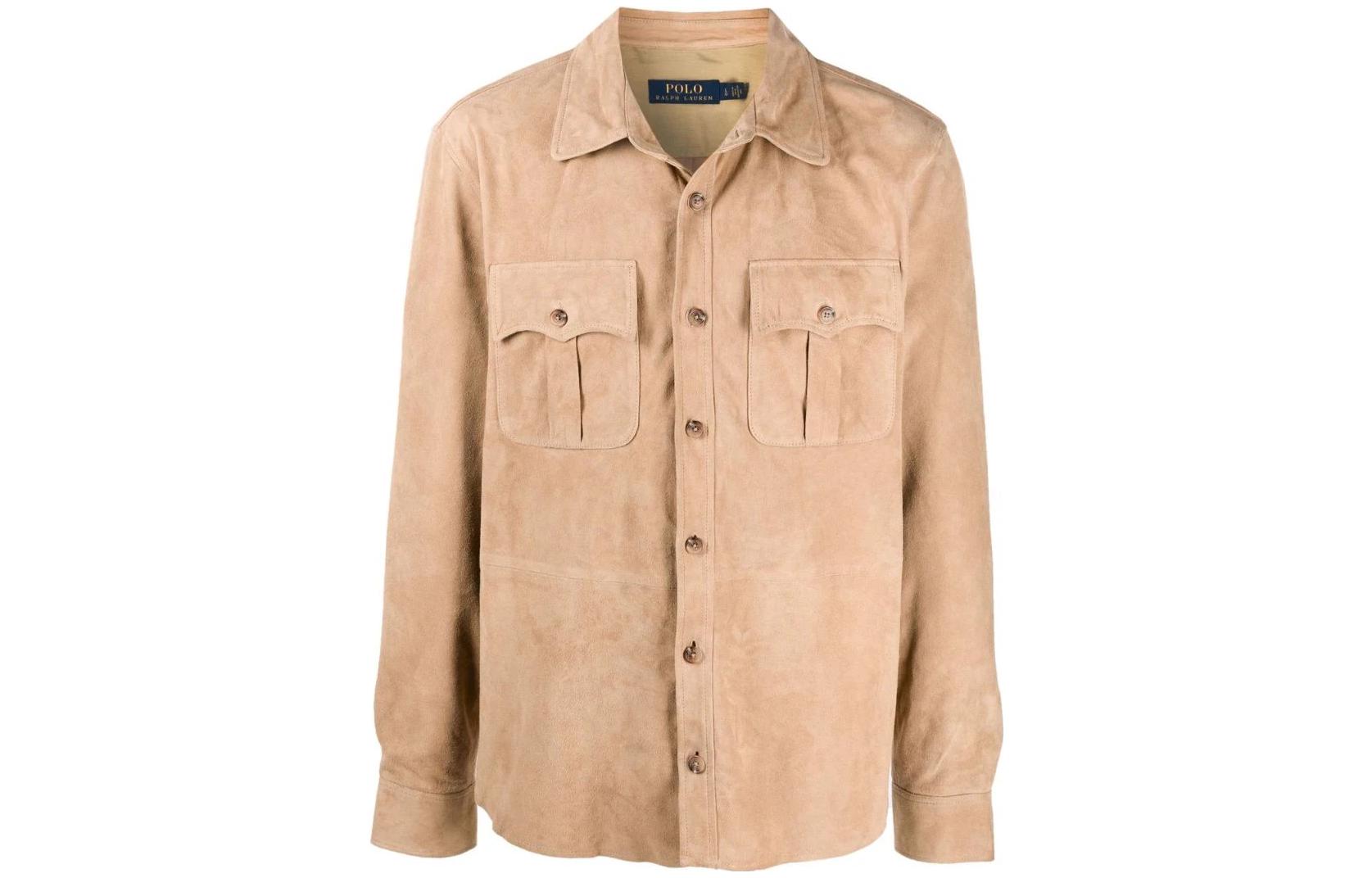 Ralph Lauren SS22 Camel Single-Breasted Casual Long-Sleeve Jacket 710844646001001