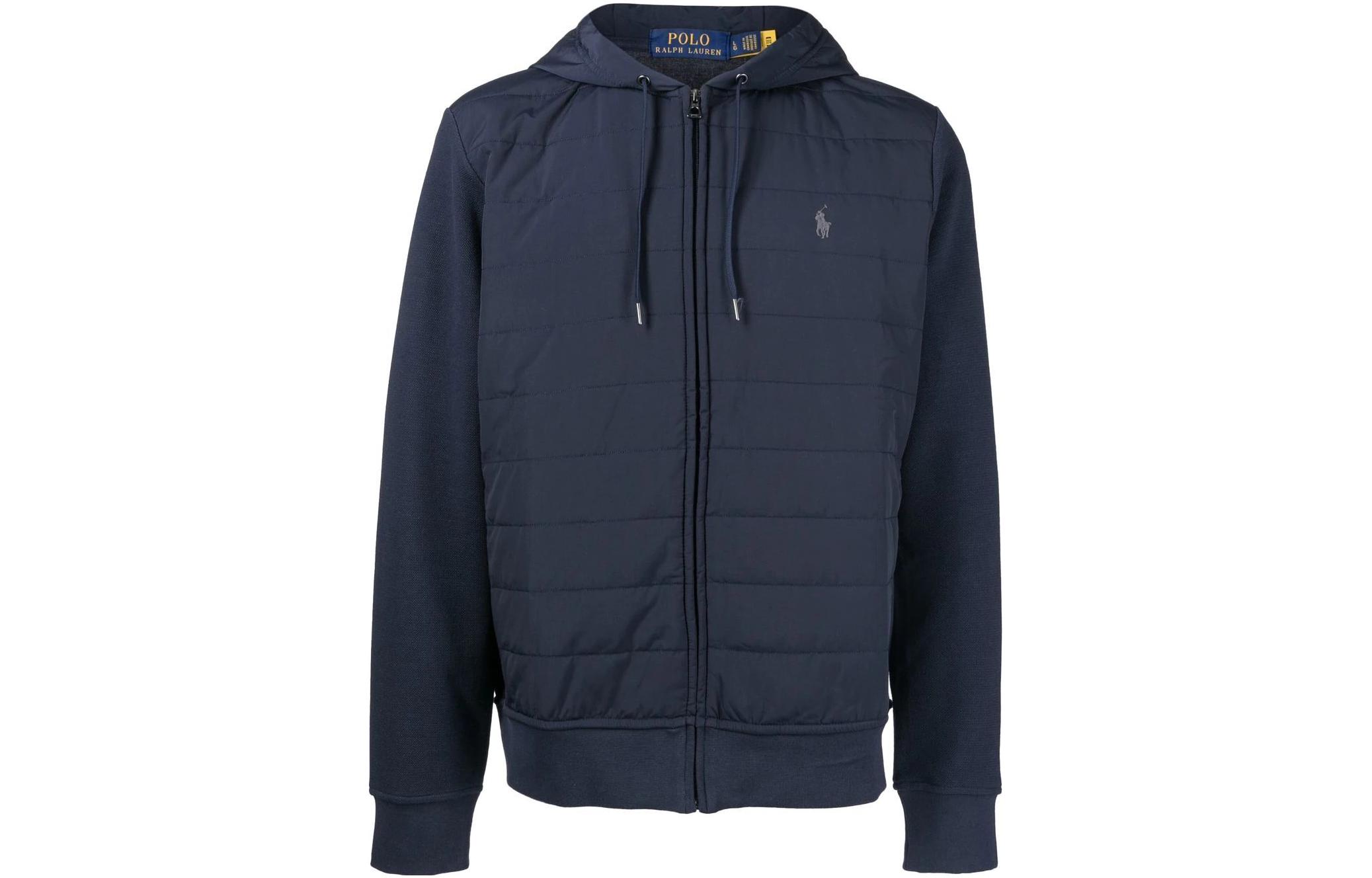 Ralph Lauren SS22 Color-Block Hoodie Jacket Blue 710862795-001