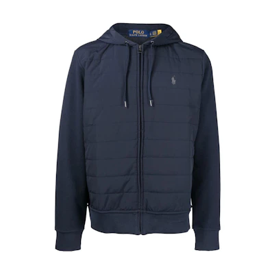 Ralph Lauren SS22 Color-Block Hoodie Jacket Blue 710862795-001