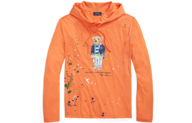 Ralph Lauren SS22 Cotton Sweater Orange Cartoon Bear Design MNPOTSH16820221-800