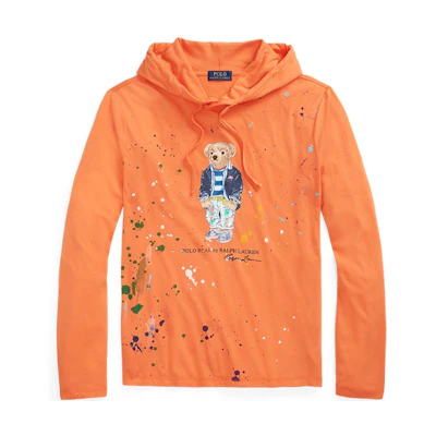 Ralph Lauren SS22 Cotton Sweater Orange Cartoon Bear Design MNPOTSH16820221-800
