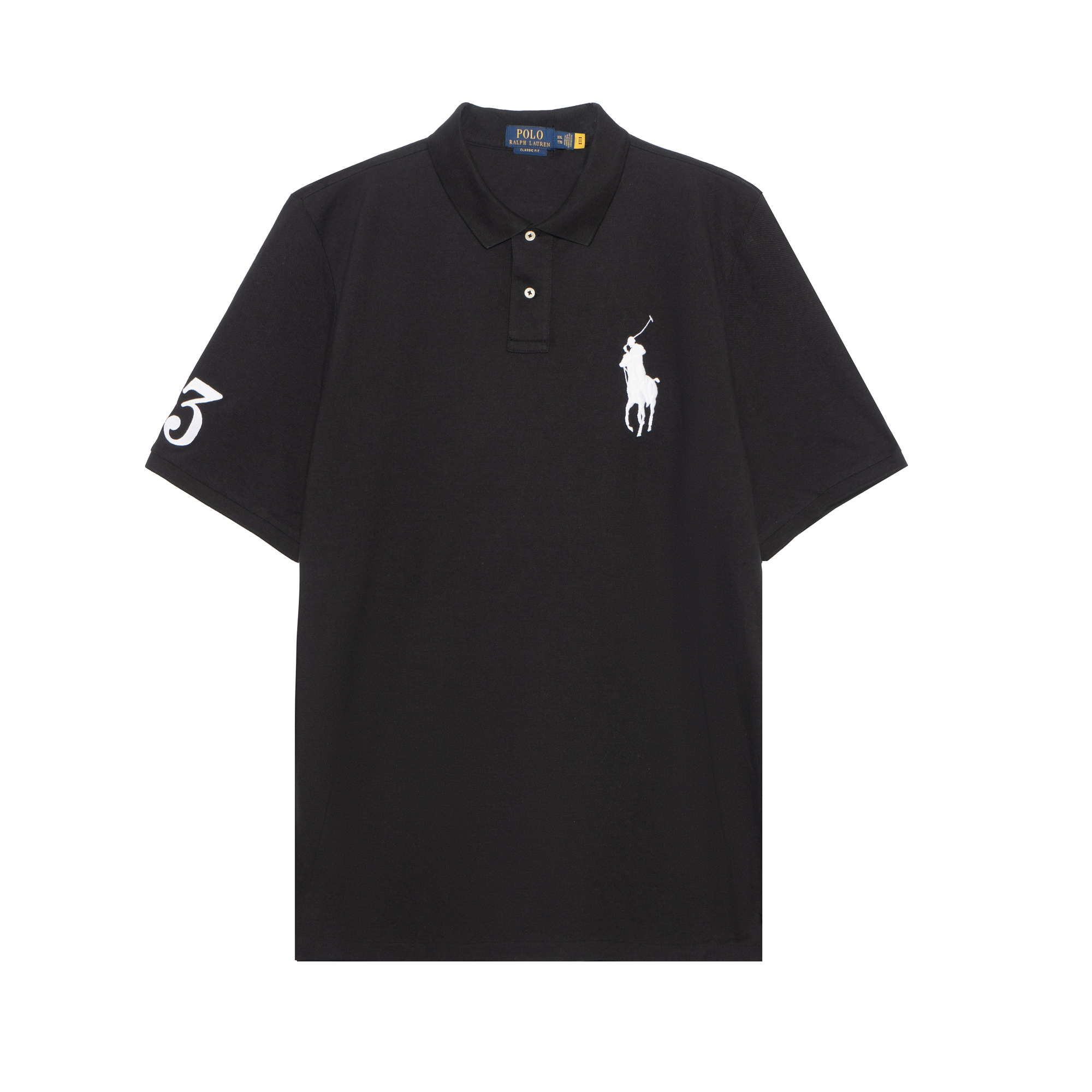 Buy Ralph Lauren SS22 Custom Slim Fit Embroidered Logo Polo Shirt Black 710697457-007