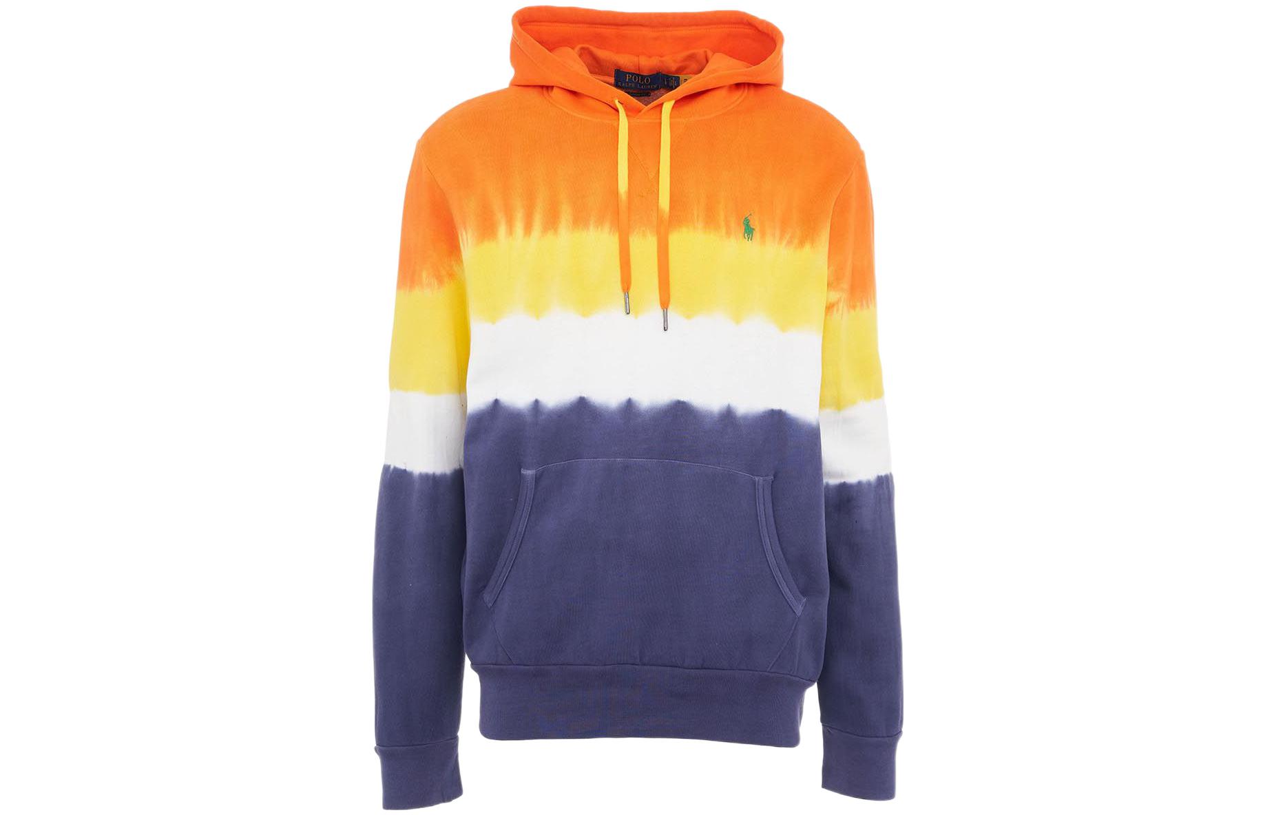 Ralph Lauren SS22 Drawstring Hoodie Multicolor Pullover Long Sleeve 71086040921-001