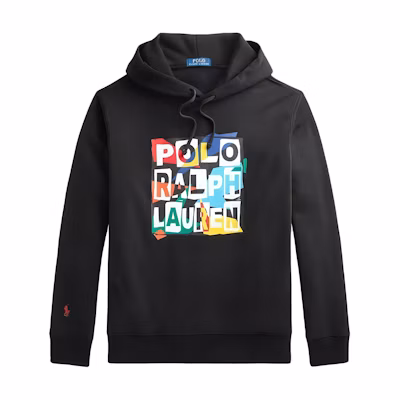 Ralph Lauren SS22 Fleece Hoodie Small Pony Logo Black Unisex 710868912001