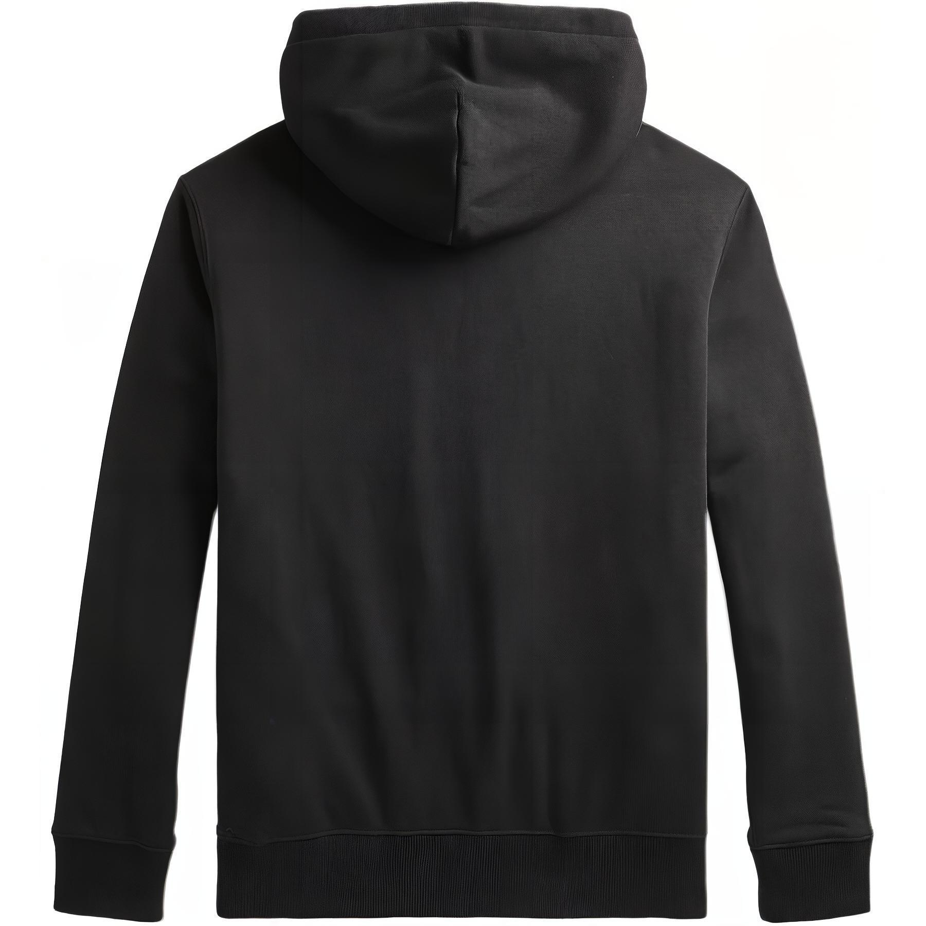 Lookbook 拉爾夫羅倫 SS22 小馬標誌黑色羊毛連帽衫 男女適用 710868912001