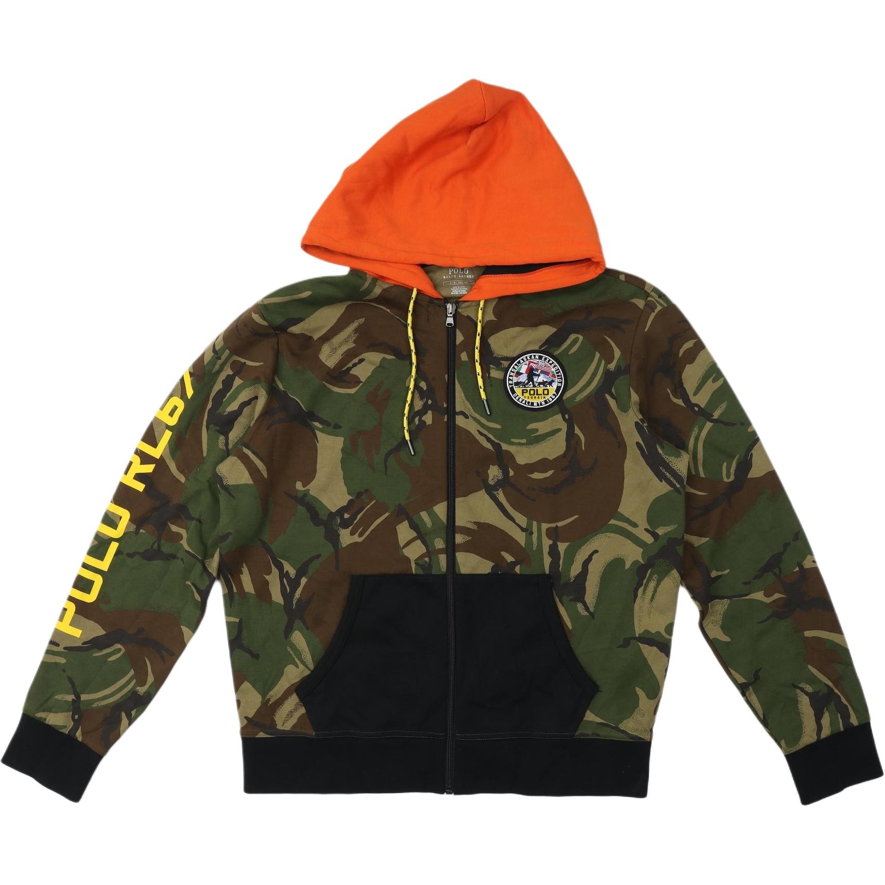 Ralph Lauren SS22 Green Camo Embroidered Pony Hoodie 710766941-001 圖 2