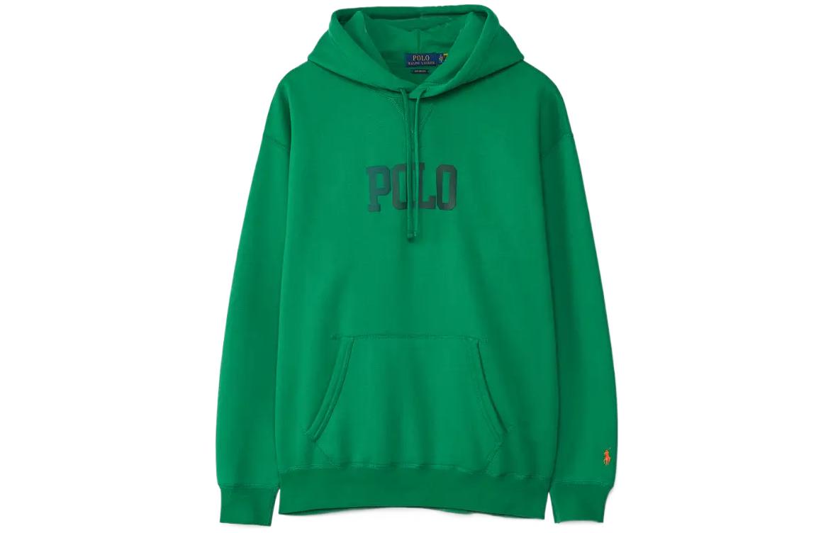 Ralph Lauren SS22 Green Hoodie with Letter Print Design 710860402-003