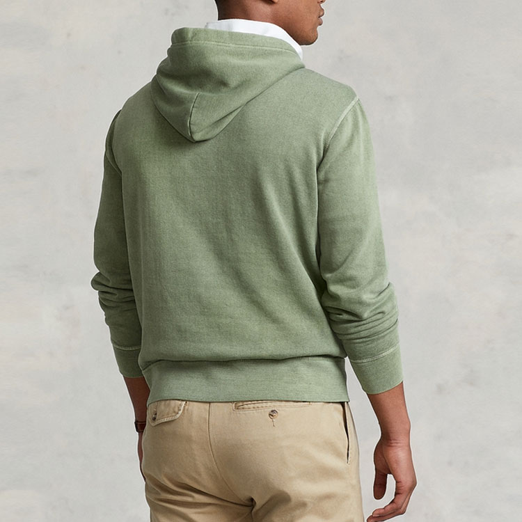 Ralph Lauren SS22 Green Logo Print Long Sleeve Hoodie for Men MNPOKNI16821835-300 圖 5