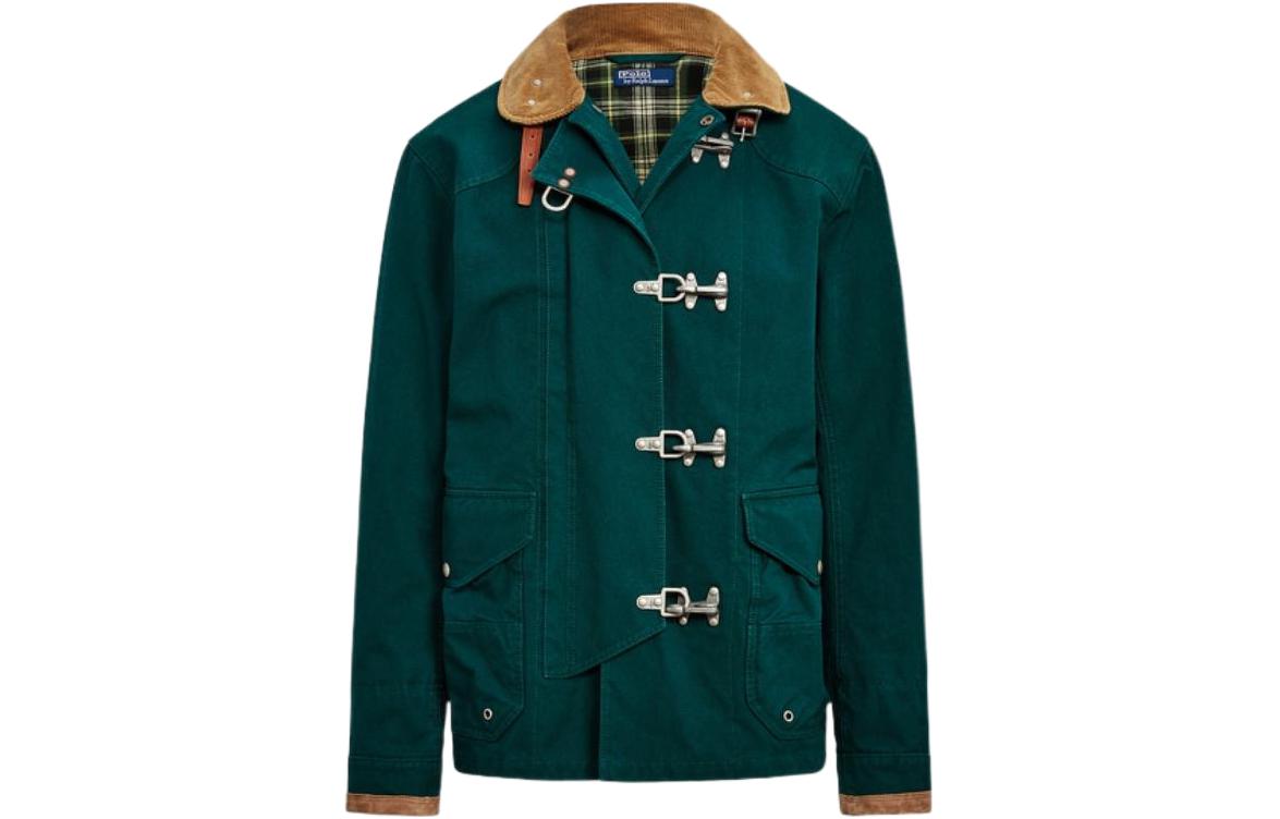 Ralph Lauren SS22 Green Solid Single-Breasted Long Sleeve Jacket for Men MNPOOTW16020806-300