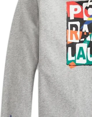 Ralph Lauren SS22 Grey Hoodie with Pony Logo Unisex Fleece Pullover 710868912002 Details for Ralph Lauren SS22 Grey Hoodie with Pony Logo Unisex Fleece Pullover 710868912002