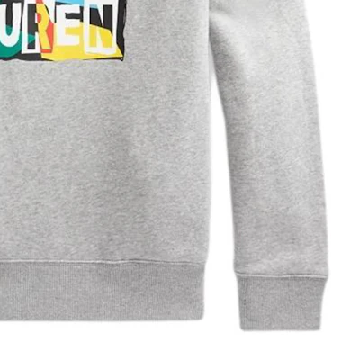 Ralph Lauren SS22 Grey Hoodie with Pony Logo Unisex Fleece Pullover 710868912002 Sizing Ralph Lauren SS22 Grey Hoodie with Pony Logo Unisex Fleece Pullover 710868912002