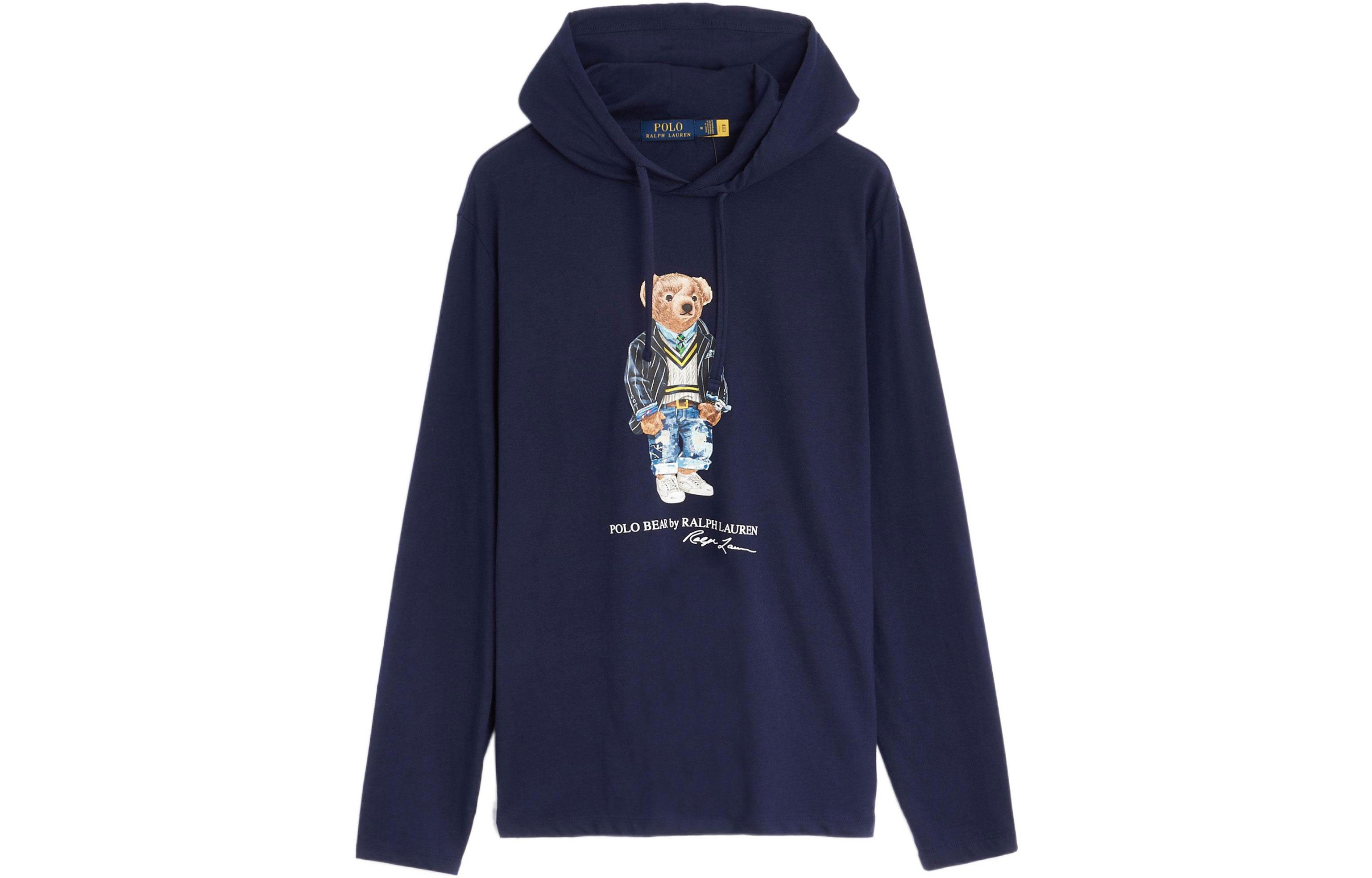 Ralph Lauren SS22 Hoodie Pullover Long Sleeve Deep Navy 710853354-005