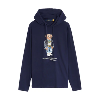 Ralph Lauren SS22 Hoodie Pullover Long Sleeve Deep Navy 710853354-005