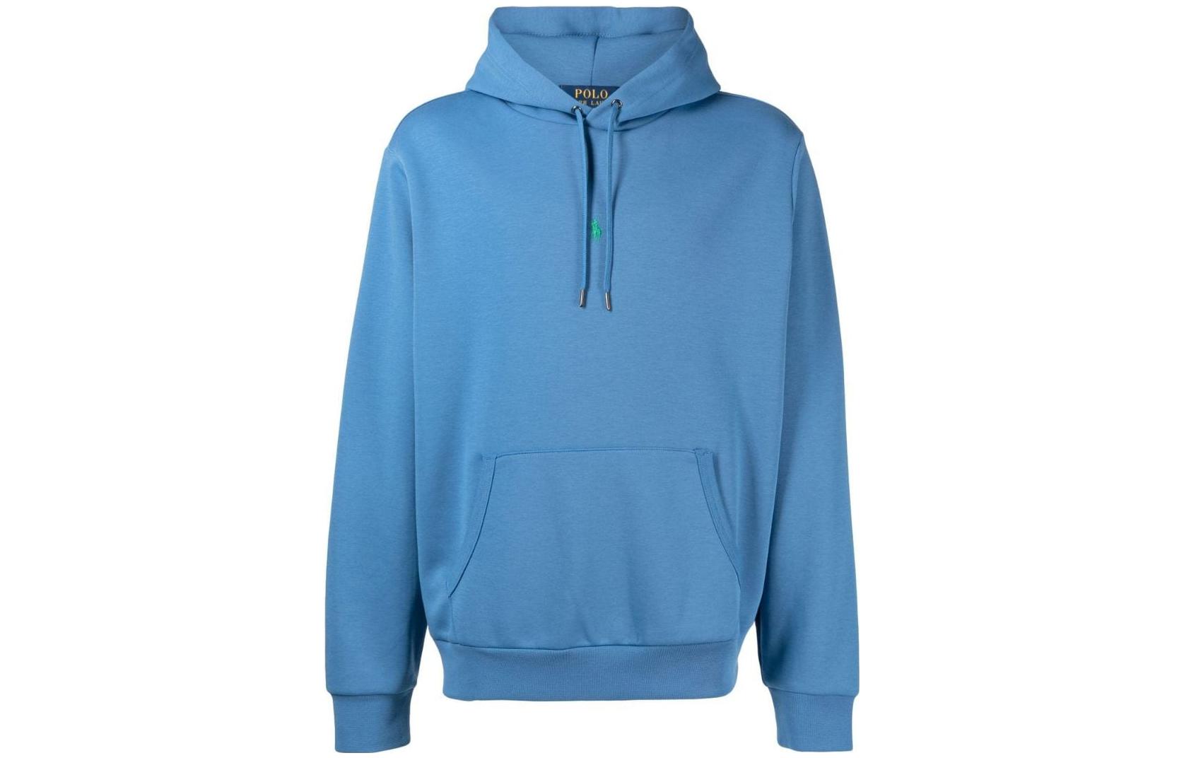 Ralph Lauren SS22 Logo Drawstring Hoodie Blue 710839047-010